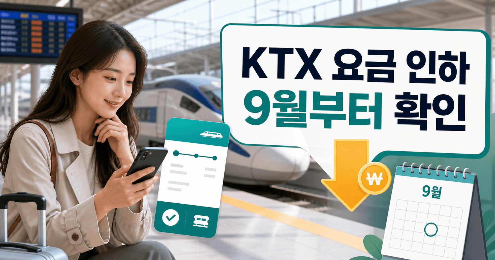 KTX 9월 요금 인하 최신판 - 서울·수서 통합 예매 전에 꼭 확인할 것