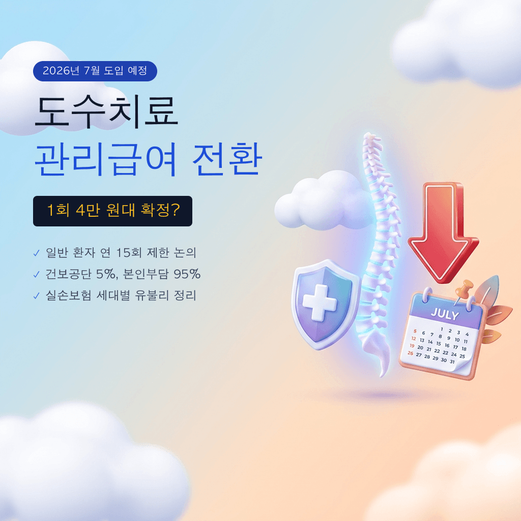 도수치료 7월부터 4만 원대? 관리급여 변경과 지금 받아야 하는지 정리