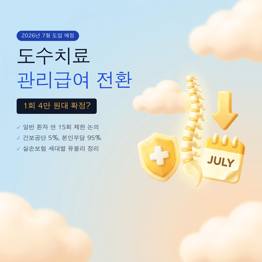도수치료 7월부터 4만 원대? 관리급여 변경과 지금 받아야 하는지 정리