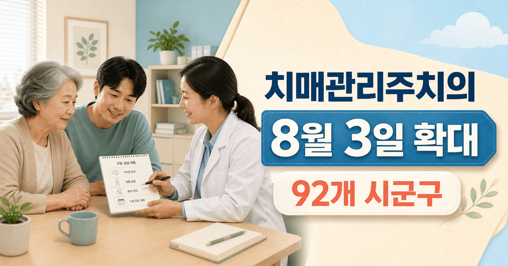 2026 치매관리주치의 8월 3일 확대 - 부모님 동네에서도 치매 주치의를 찾을 수 있는지 먼저 보세요
