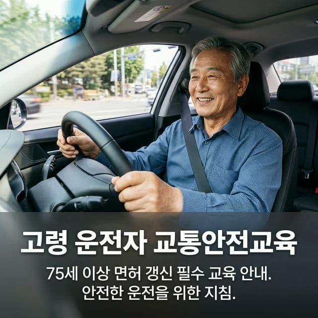 고령 운전자 교통안전교육 완벽 가이드 — 75세 이상 면허 갱신 필수 교육 안내