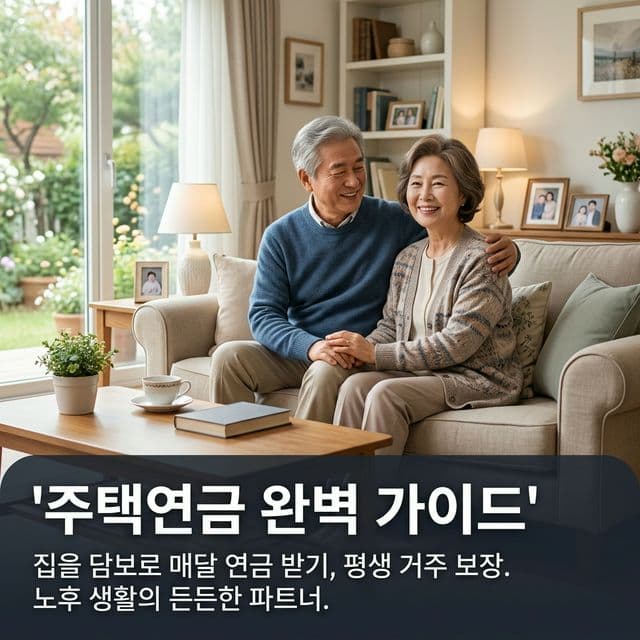 주택연금 완벽 가이드 — 집을 담보로 매달 연금 받기, 사망 시까지 거주 보장