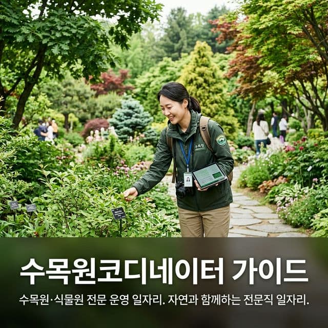 수목원코디네이터 완벽 가이드 — 수목원·식물원 전문 운영 일자리