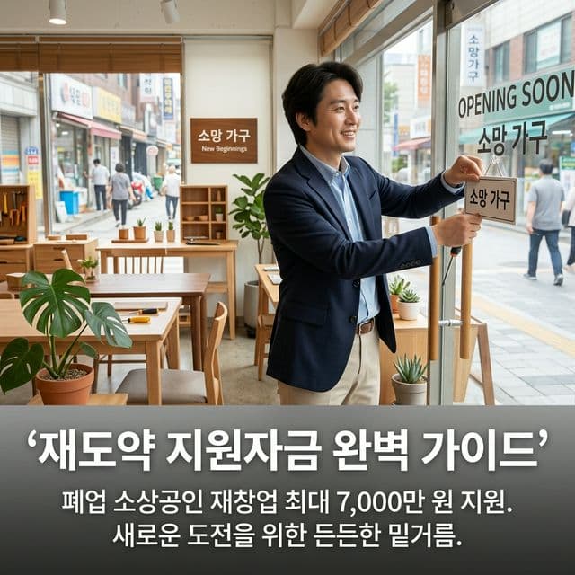 재도약 지원자금 완벽 가이드 — 폐업 소상공인 재창업 최대 7,000만 원 지원