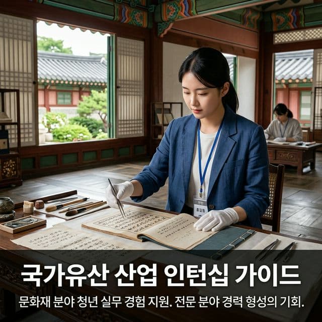 국가유산 산업 인턴십 완벽 가이드 — 문화재 분야 청년 실무 경험 지원