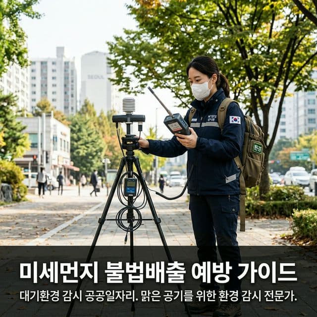 미세먼지 불법배출 예방 지원 완벽 가이드 — 대기환경 감시 공공일자리