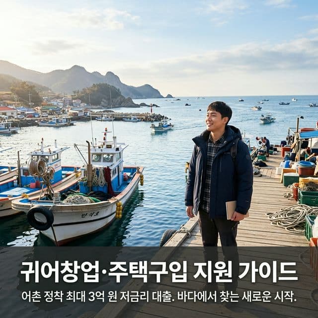 귀어창업·주택구입 지원 완벽 가이드 — 어촌 정착 최대 3억 원 저금리 대출