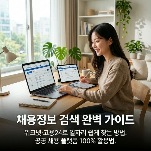채용정보 검색 완벽 가이드 — 워크넷·고용24로 일자리 쉽게 찾는 방법