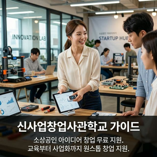 신사업창업사관학교 완벽 가이드 — 소상공인 아이디어 창업 전 과정 무료 지원