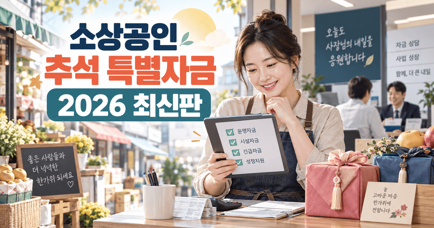 소상공인 추석 특별자금 2026년 9월 최신판 - 9월 23일·10월 12일·10월 16일 마감부터 보세요