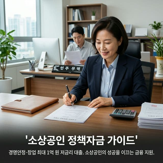 소상공인 정책자금 완벽 가이드 — 경영안정·창업 최대 1억 원 저금리 대출