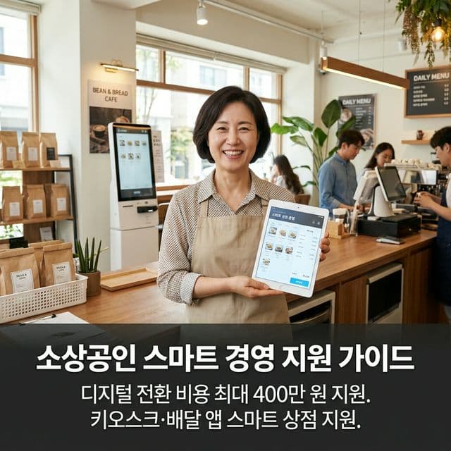 소상공인 스마트 경영 지원 완벽 가이드 — 디지털 전환 비용 최대 400만 원 지원
