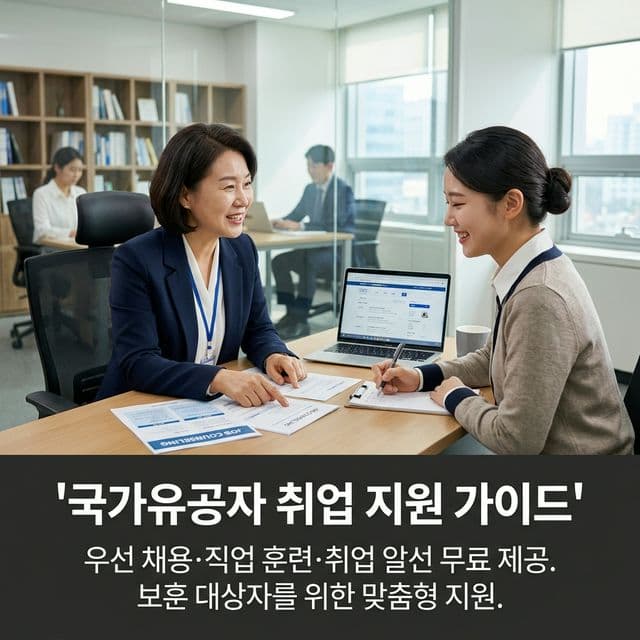 국가유공자 취업 지원 완벽 가이드 — 우선 채용·직업 훈련·취업 알선 무료 제공