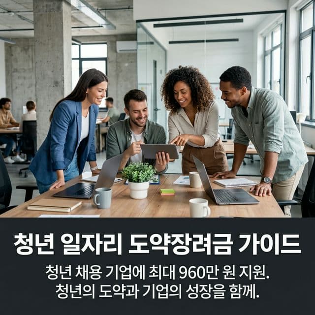 청년 일자리 도약장려금 완벽 가이드 — 청년 채용 기업에 최대 960만 원 지원