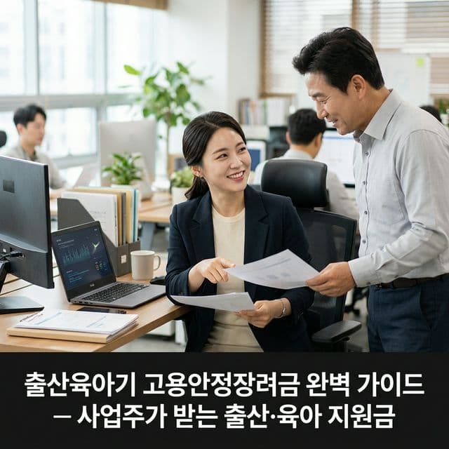 출산육아기 고용안정장려금 완벽 가이드 — 사업주가 받는 출산·육아 지원금