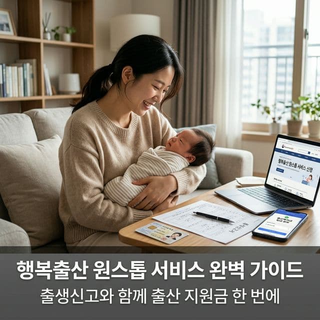 행복출산 원스톱 서비스 완벽 가이드 — 출생신고와 함께 출산 지원금 한 번에
