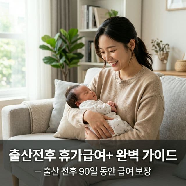 출산전후 휴가급여+ 완벽 가이드 — 출산 전후 90일 동안 급여 보장