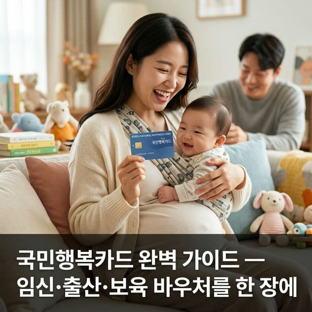 국민행복카드 완벽 가이드 — 임신·출산·보육 바우처를 한 장에