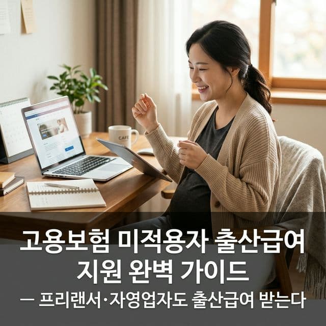 고용보험 미적용자 출산급여 지원 완벽 가이드 — 프리랜서·자영업자도 출산급여 받는다