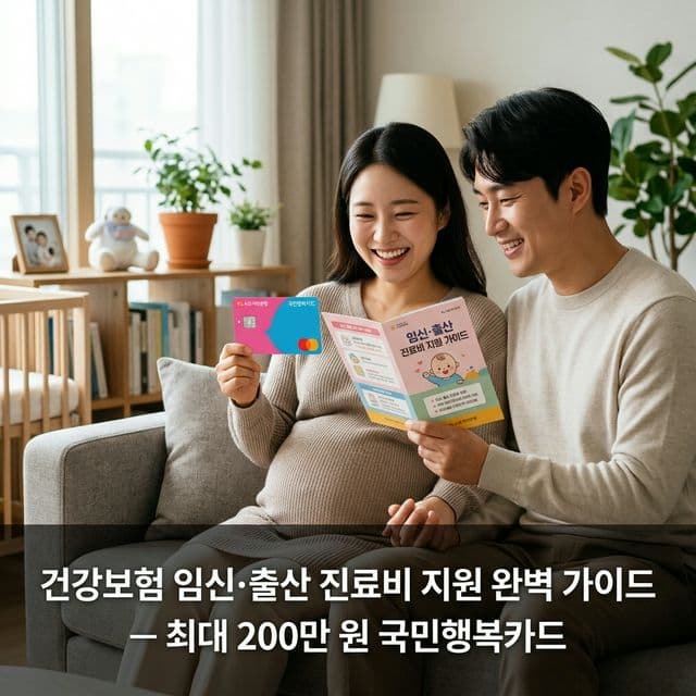건강보험 임신·출산 진료비 지원 완벽 가이드 — 최대 200만 원 국민행복카드