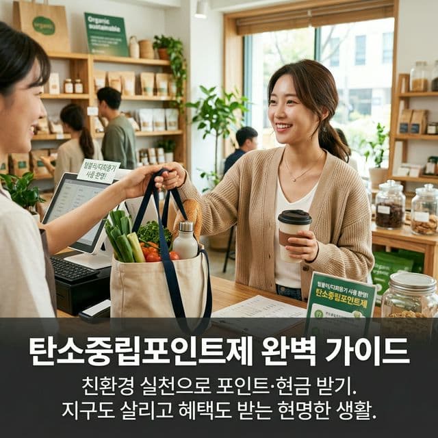 탄소중립포인트제 완벽 가이드 — 친환경 생활 실천으로 포인트·현금 받기