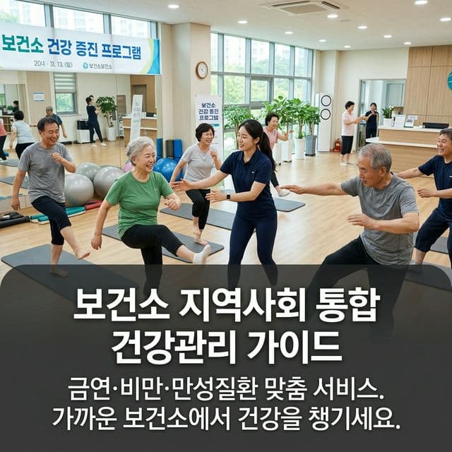 지역사회 통합 건강증진 서비스 완벽 가이드 — 보건소 건강 프로그램 총정리