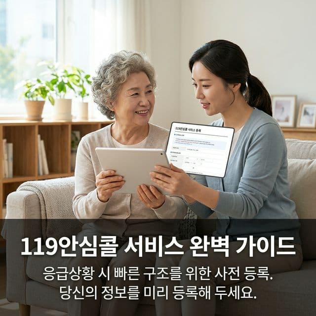 119안심콜 서비스 완벽 가이드 — 응급상황 시 빠른 구조를 위한 사전 등록
