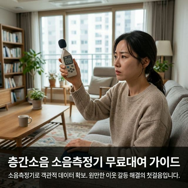 층간소음 소음측정기 무료대여 완벽 가이드 — 층간소음 입증 도구 무료 빌리기