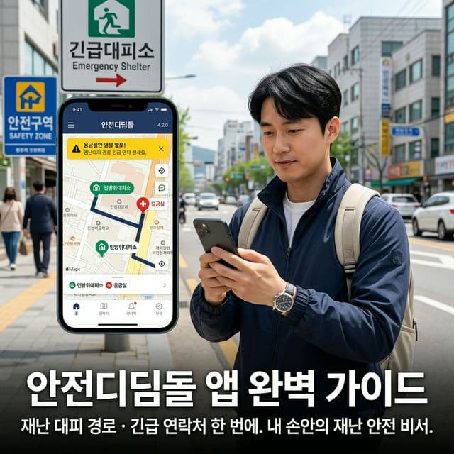 안전디딤돌 앱 완벽 가이드 — 재난 대피 경로·긴급 연락처 한 번에