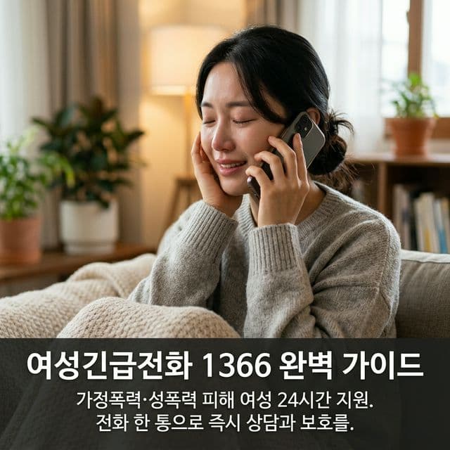 여성긴급전화 1366 완벽 가이드 — 가정폭력·성폭력 피해 여성 24시간 지원