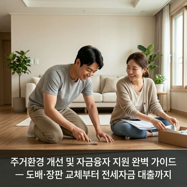 주택개량지원 완벽 가이드 — 낡은 집 고치는 비용 최대 1,241만 원 지원