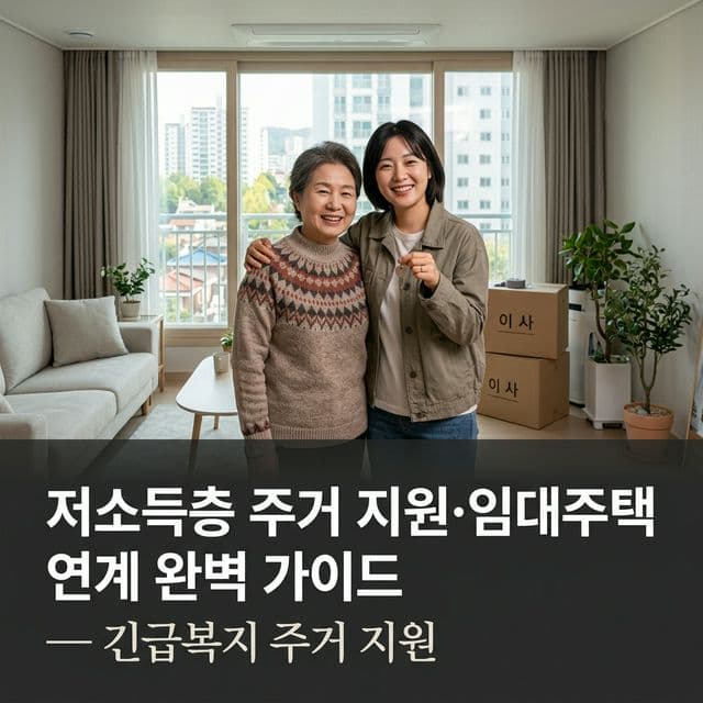 저소득층 주거 지원·임대주택 연계 완벽 가이드 — 긴급복지 주거 지원
