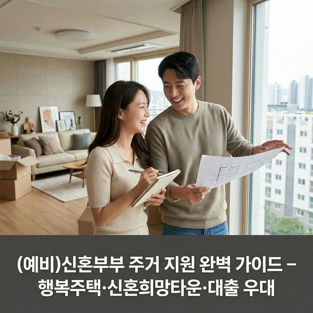 (예비)신혼부부 주거 지원 완벽 가이드 — 행복주택·신혼희망타운·대출 우대