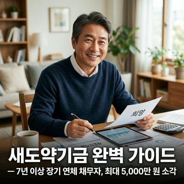 새도약기금 완벽 가이드 — 7년 이상 장기 연체 채무자, 최대 5,000만 원 소각