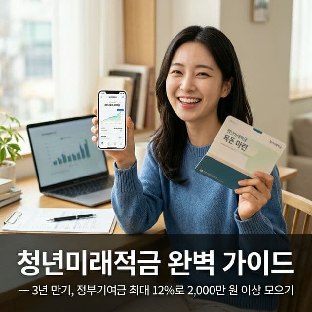 청년미래적금 완벽 가이드 — 3년 만기, 정부기여금 최대 12%로 2,000만 원 이상 모으기
