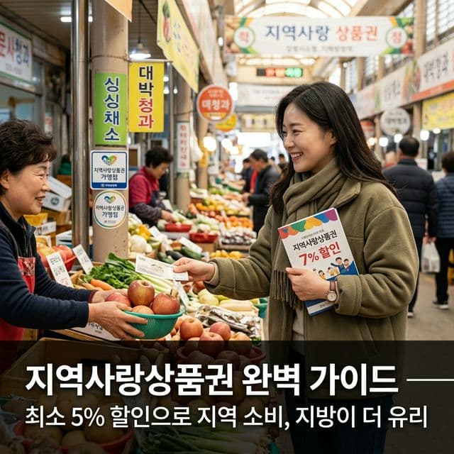 지역사랑상품권 완벽 가이드 — 최소 5% 할인으로 지역 소비, 지방이 더 유리