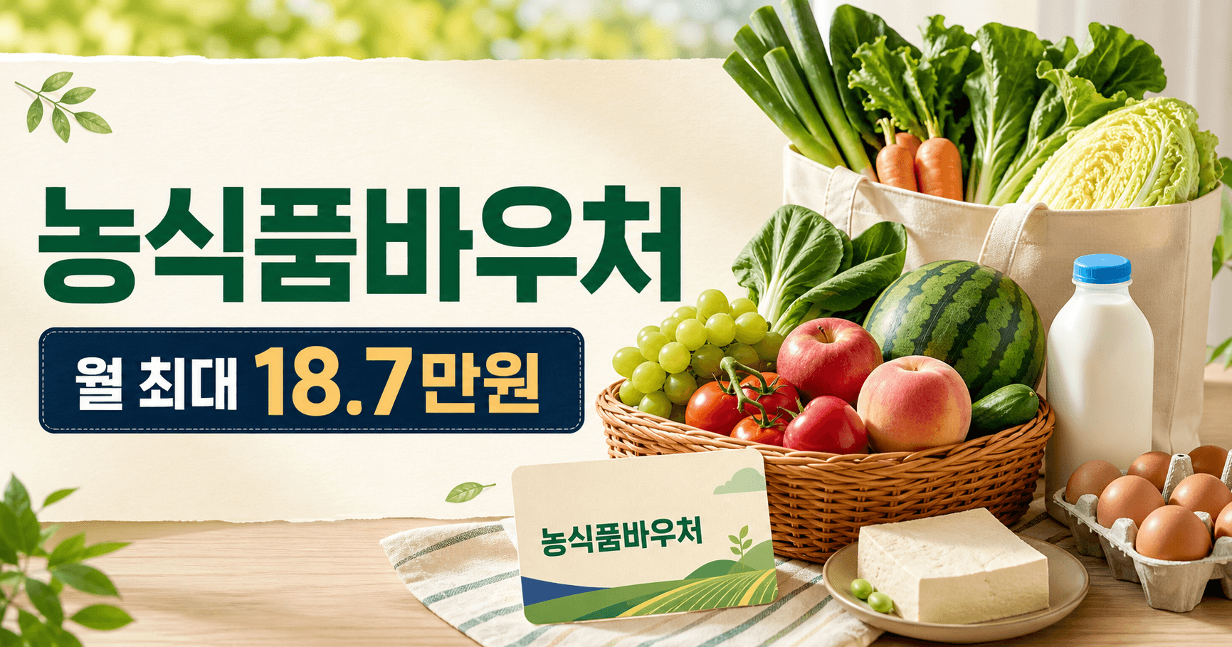 2026 농식품바우처 7월 최신판 - 과일·채소값 아끼려면 이번 달 신청부터 하세요