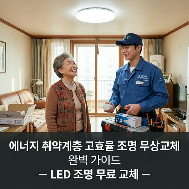 에너지 취약계층 고효율 조명 무상교체 완벽 가이드 — LED 조명 무료 교체