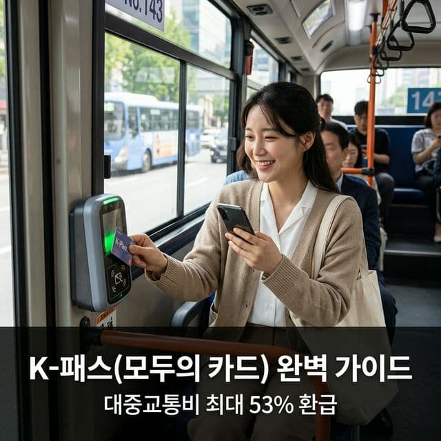 K-패스(모두의 카드) 완벽 가이드 — 대중교통비 최대 53% 환급