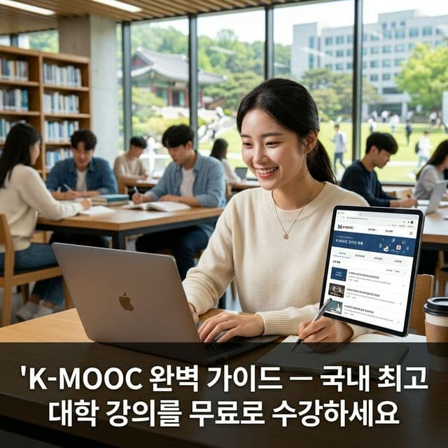 K-MOOC 완벽 가이드 — 국내 최고 대학 강의를 무료로 수강하세요