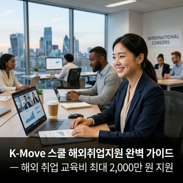 K-Move 스쿨 해외취업지원 완벽 가이드 — 해외 취업 교육비 최대 2,000만 원 지원
