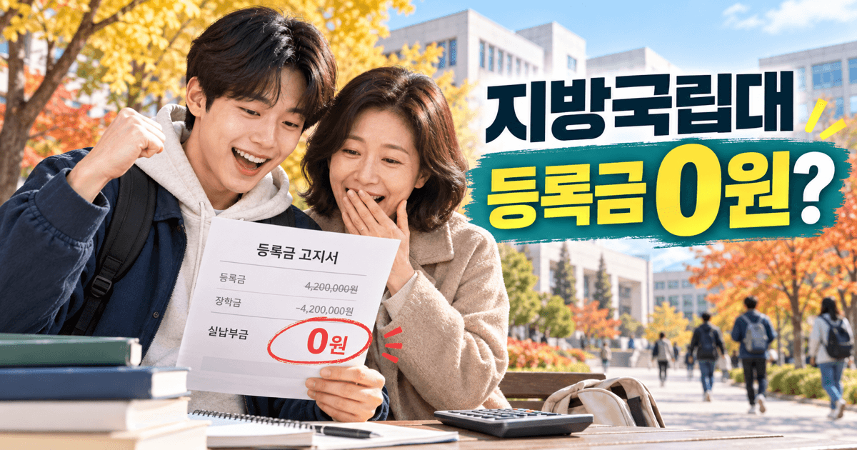 2027 지방국립대 등록금 전액 지원 추진 - 수시 원서 넣기 전 예산안 단계부터 확인하세요