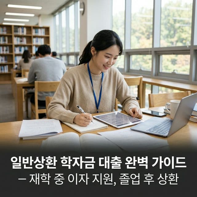 일반상환 학자금 대출 완벽 가이드 — 재학 중 이자 지원, 졸업 후 상환