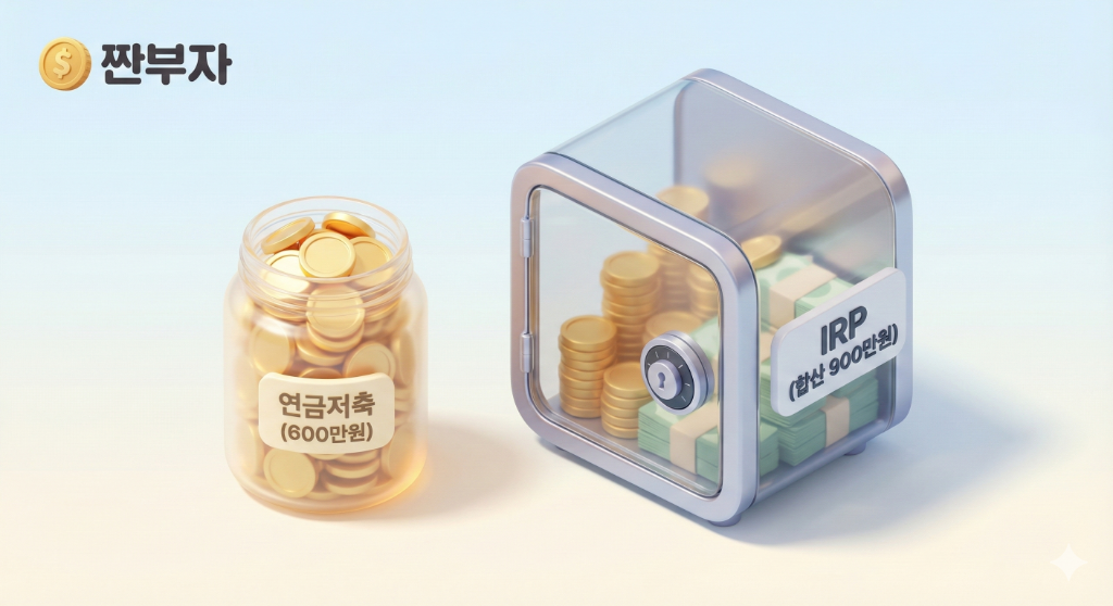 연금저축 600만원, IRP 합산 900만원 한도 구조