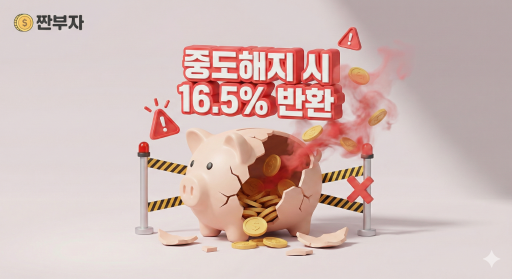 연금저축 중도해지 시 16.5% 기타소득세 부과